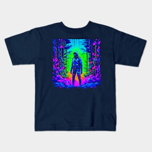 Ninja of Bamboo Forest Kids T-Shirt